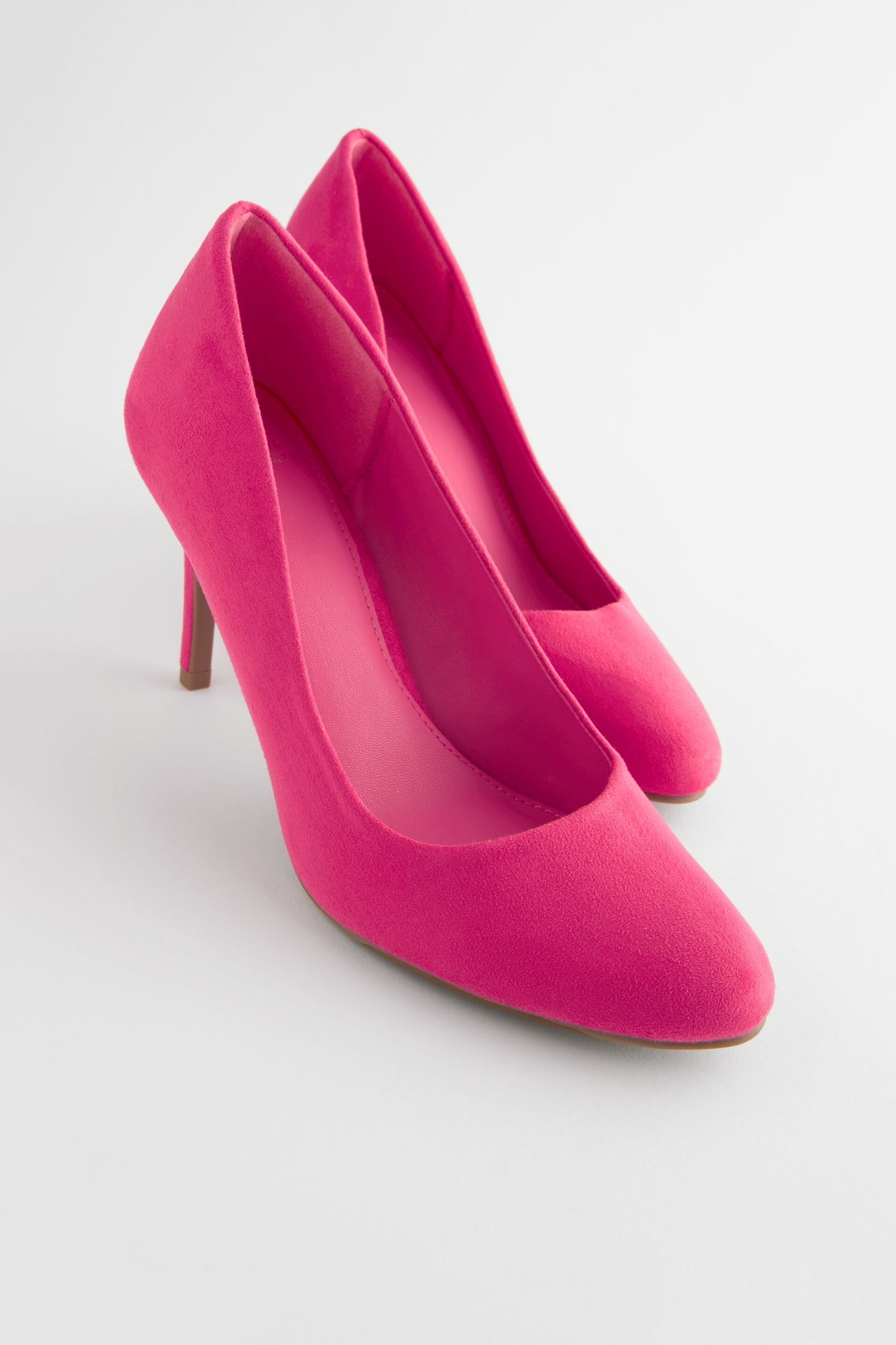 Bright Pink Regular/Wide Fit Forever Comfort® Round Toe Court Shoes - Image 4 of 6