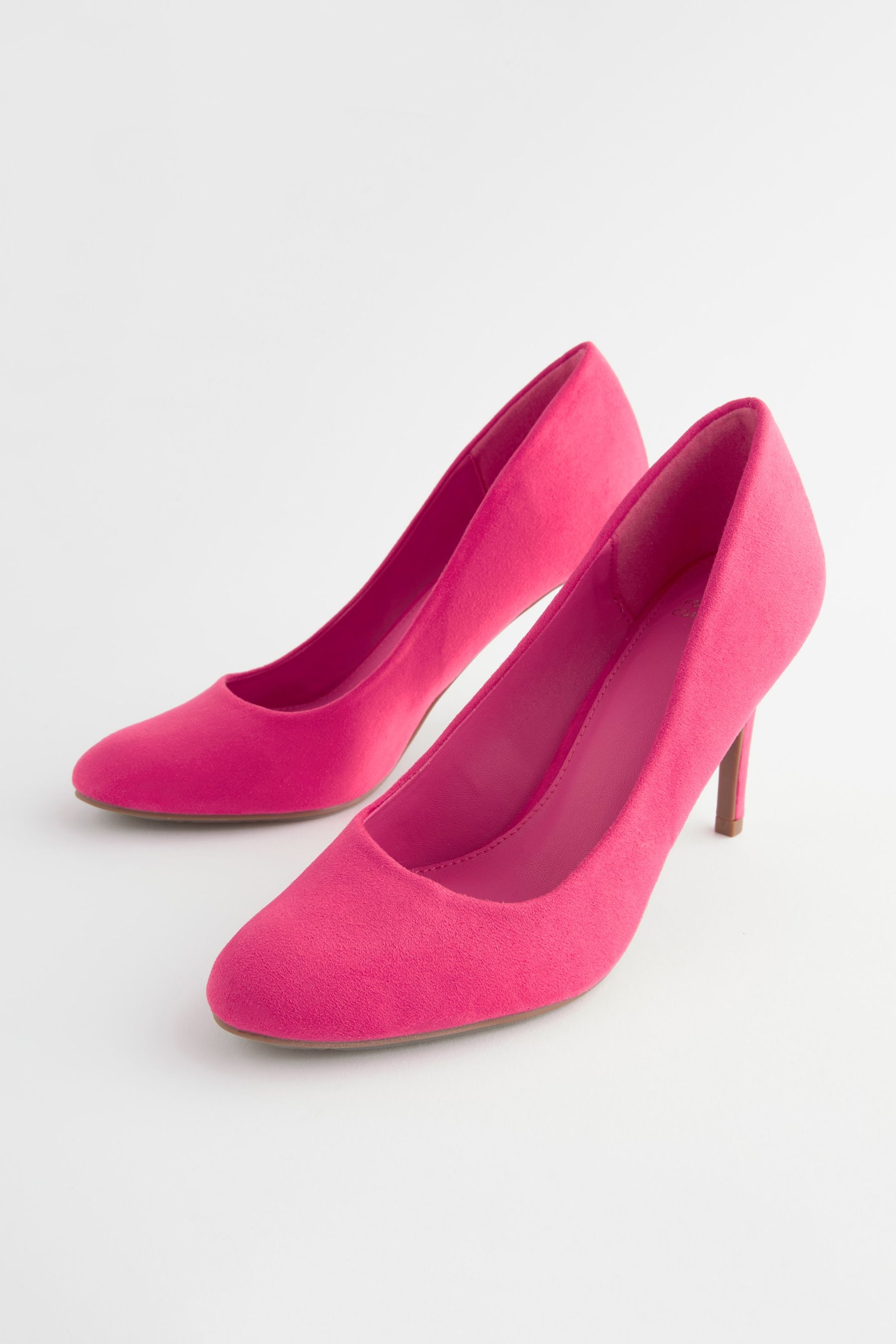 Bright Pink Regular/Wide Fit Forever Comfort® Round Toe Court Shoes - Image 5 of 6