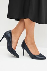 Navy Blue Regular/Wide Fit Forever Comfort® Round Toe Court Shoes - Image 1 of 7