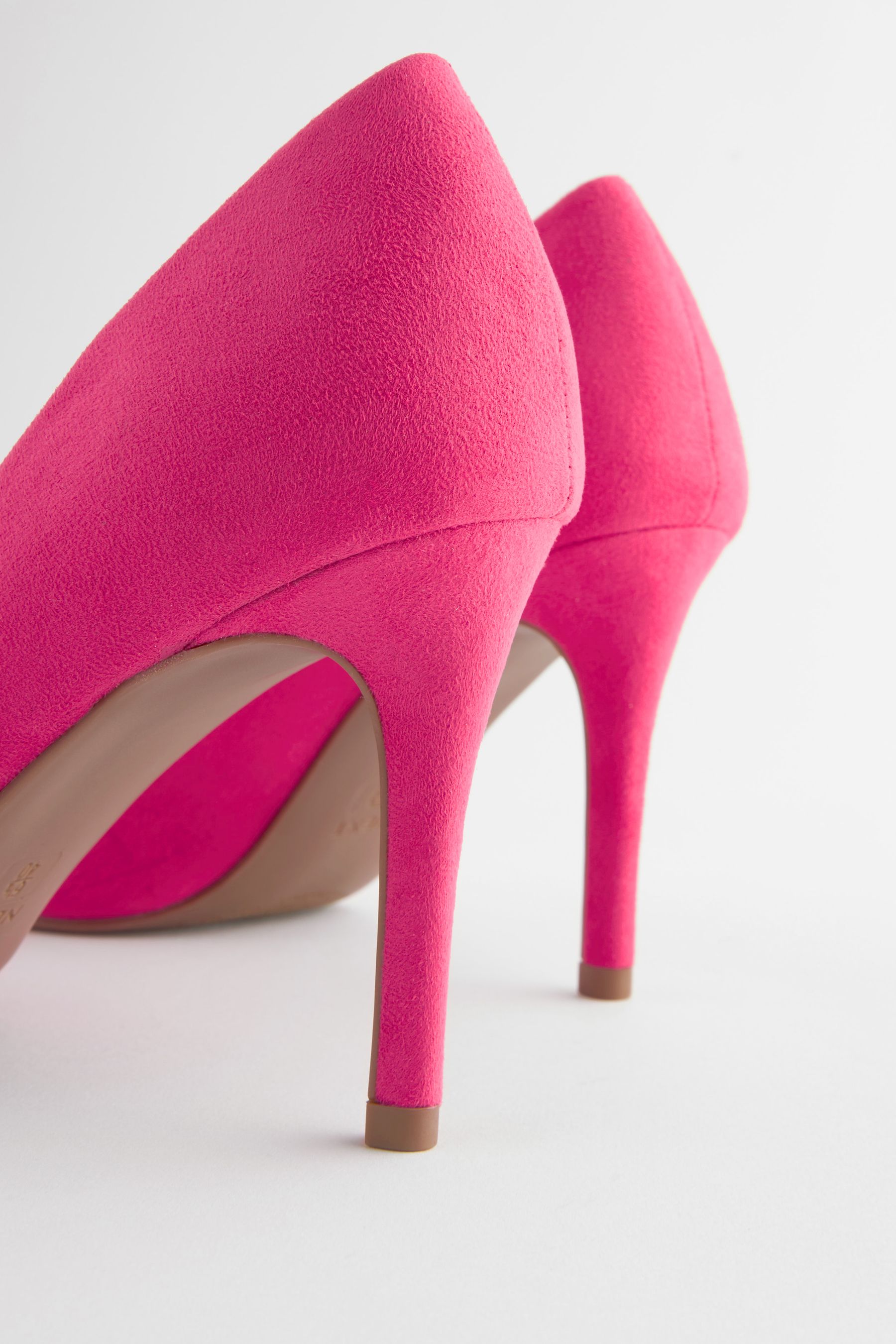 Bright pink court shoes clearance