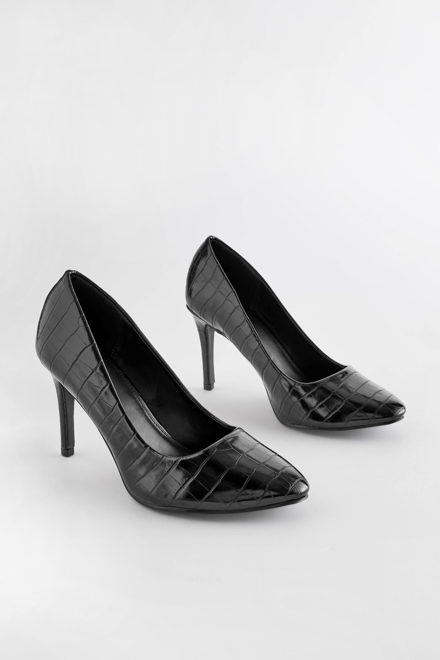 Buy Black Extra Wide Fit Forever Comfort Round Toe Court Shoes from Next Luxembourg