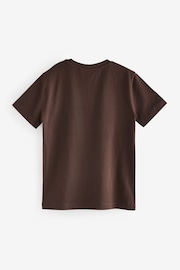 Brown Chocolate Cotton Short Sleeve T-Shirt (3-16yrs) - Image 2 of 2