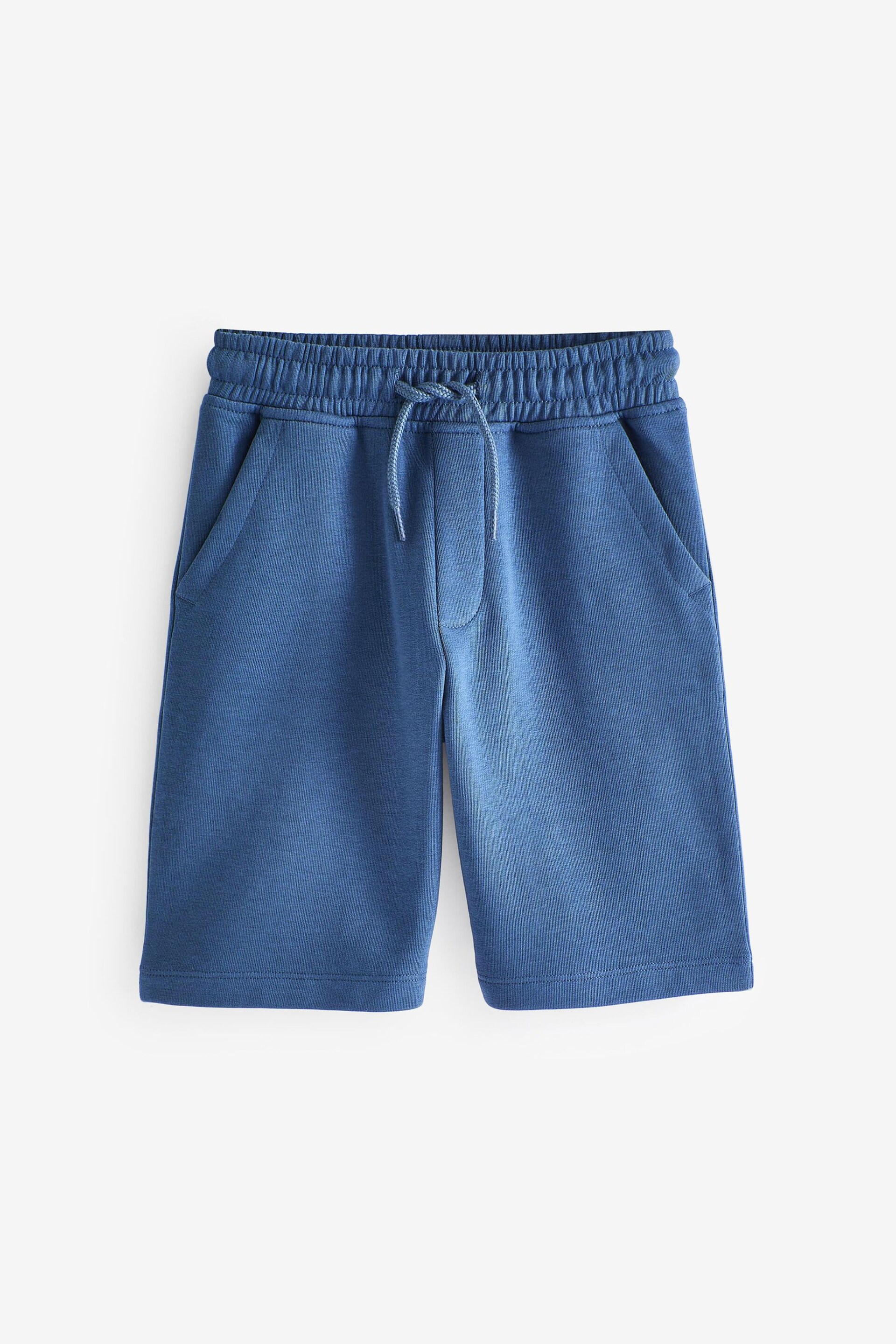 Blue Mid 1 Pack Basic Jersey Shorts (3-16yrs) - Image 1 of 3