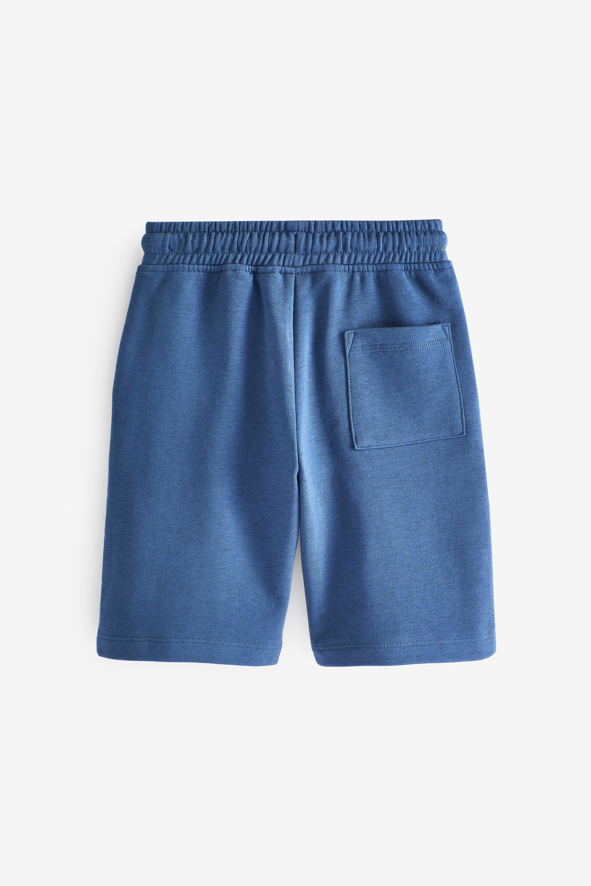 Blue Mid 1 Pack Basic Jersey Shorts (3-16yrs) - Image 2 of 3