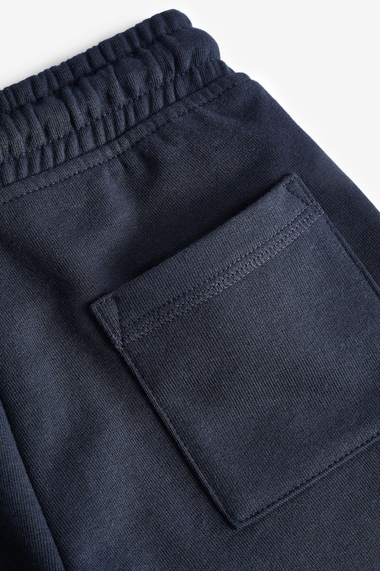 Blue Dark Navy 1 Pack Basic Jersey Shorts (3-16yrs) - Image 3 of 3