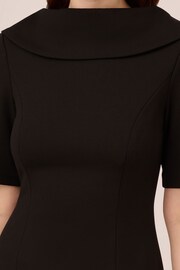 Adrianna Papell Blue Roll Neck Sheath Dress With V-Back - Image 6 of 8