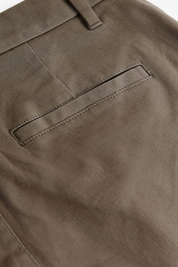 Mushroom Brown Slim Fit Stretch Chinos Trousers - Image 8 of 8