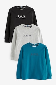 Baker by Ted Baker Long Sleeve T-Shirts 3 Pack - Image 1 of 6