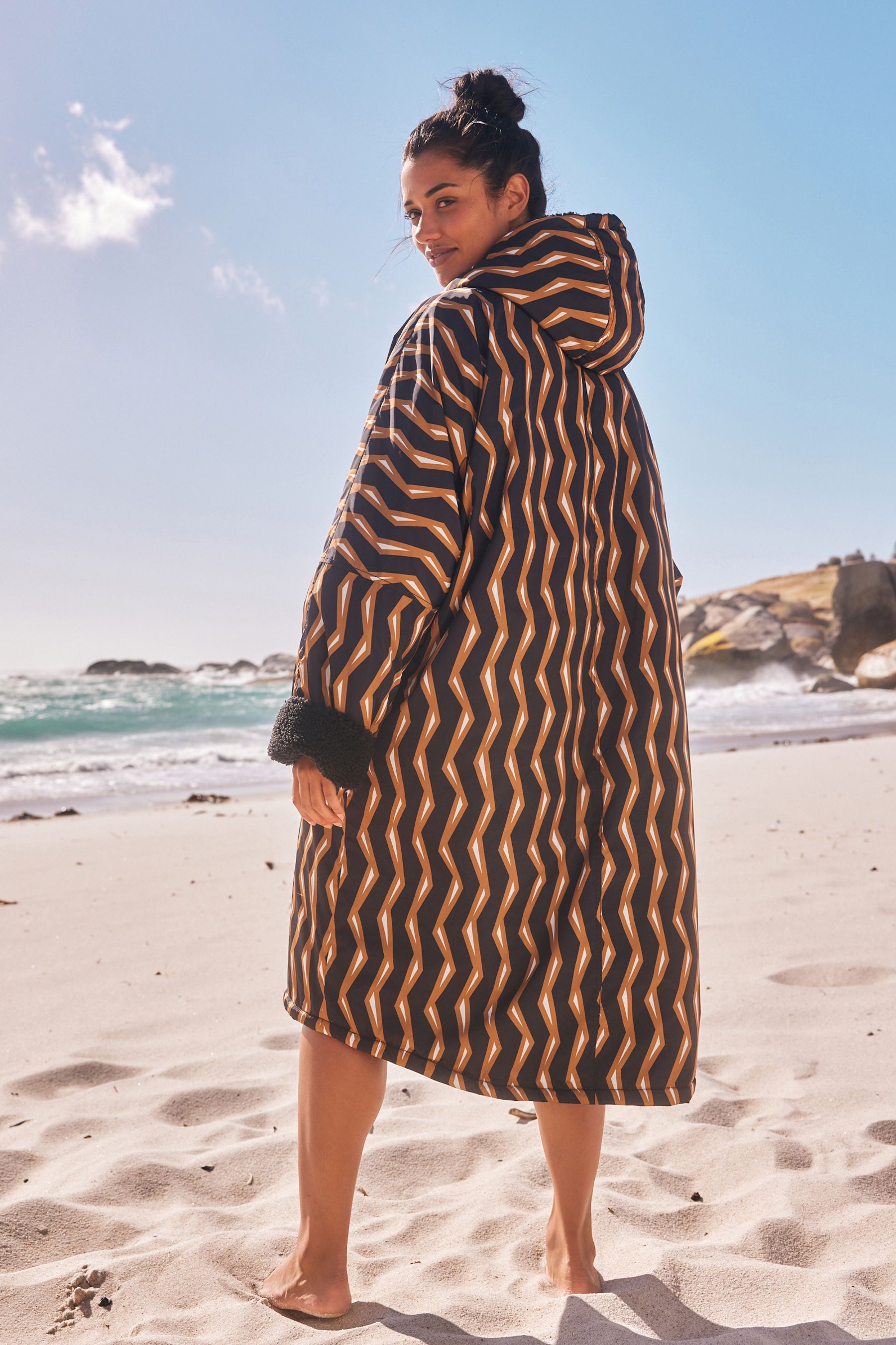 Buy Scion Changing Black Print Robe from Next Germany