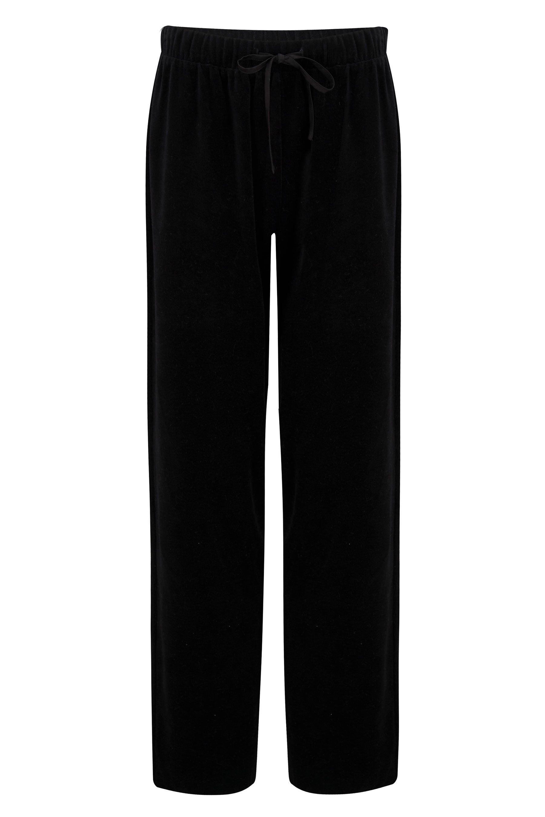 Black velour pyjamas outlet