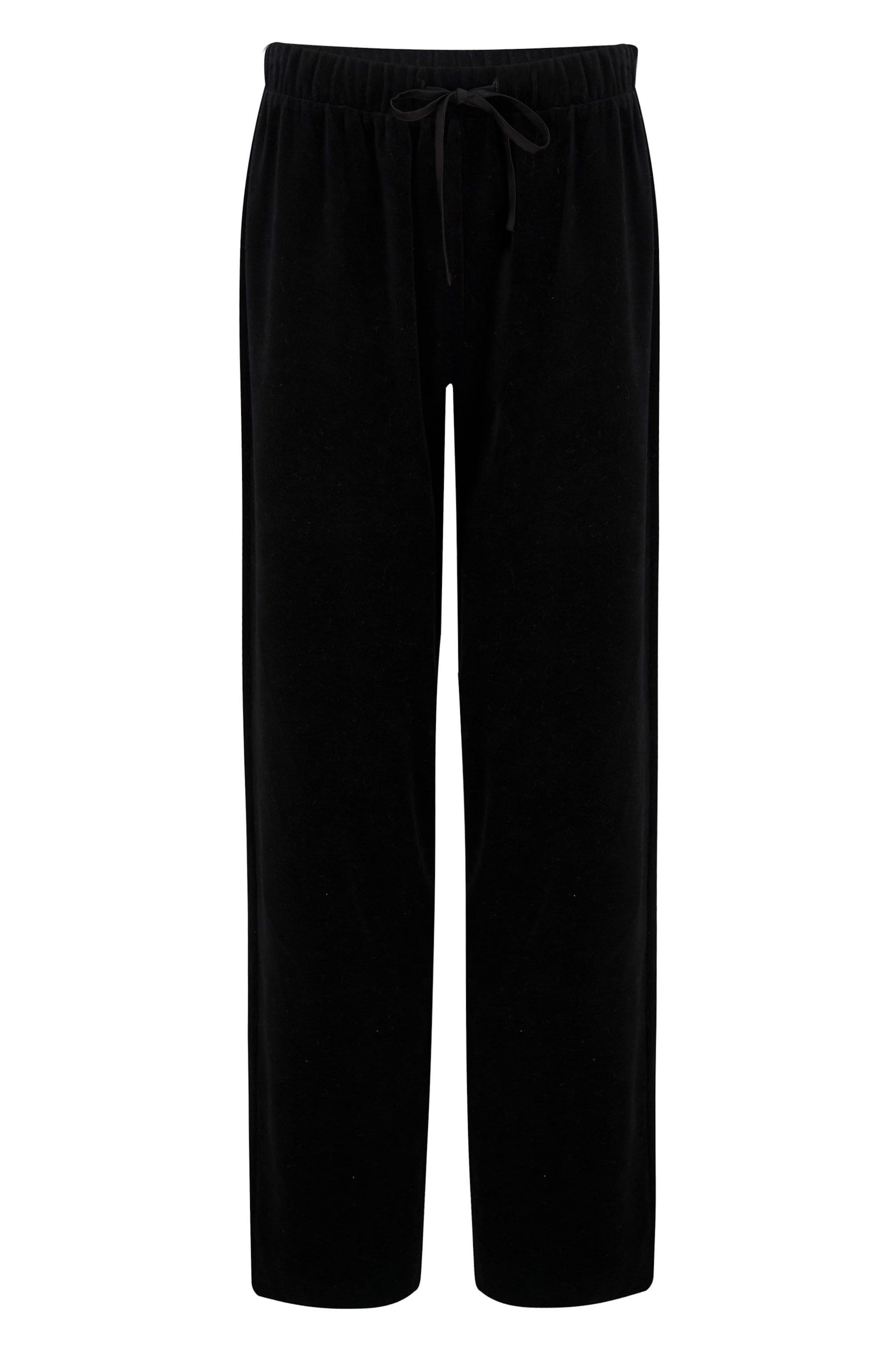 Pour Moi Black Velour Pyjamas Set - Image 5 of 5