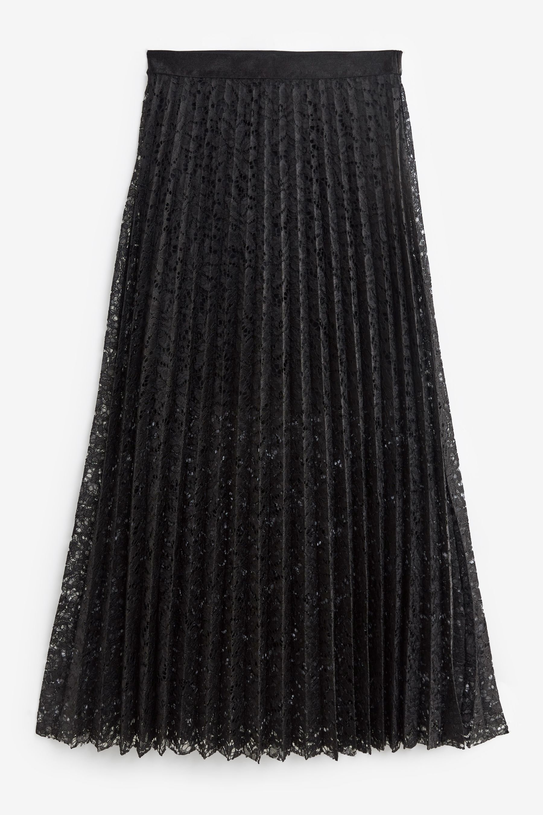Black pleated midi skirt next new arrivals