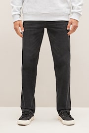 Black Straight Fit Essential Stretch Jeans - Image 1 of 9