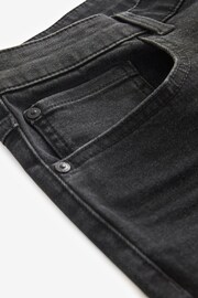 Black Straight Fit Essential Stretch Jeans - Image 6 of 9