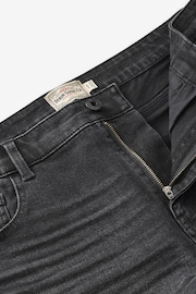 Black Straight Fit Essential Stretch Jeans - Image 7 of 9