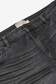 Black Straight Fit Essential Stretch Jeans - Image 8 of 9