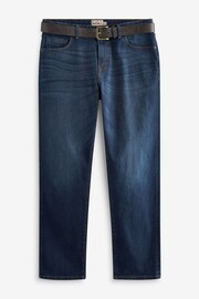 Blue Straight Belted Authentic Jeans - Image 5 of 9