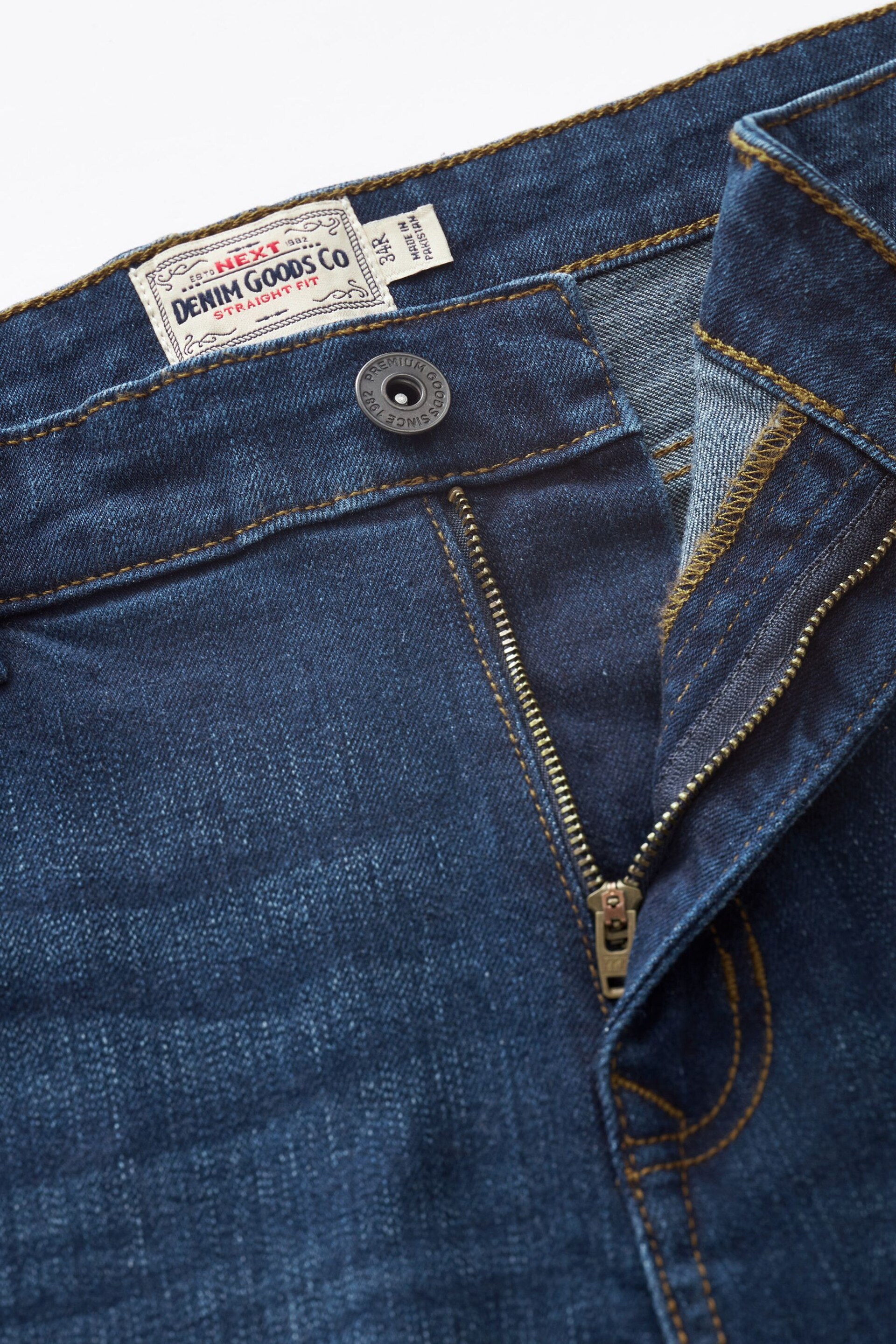 Blue Straight Belted Authentic Jeans - Image 7 of 9