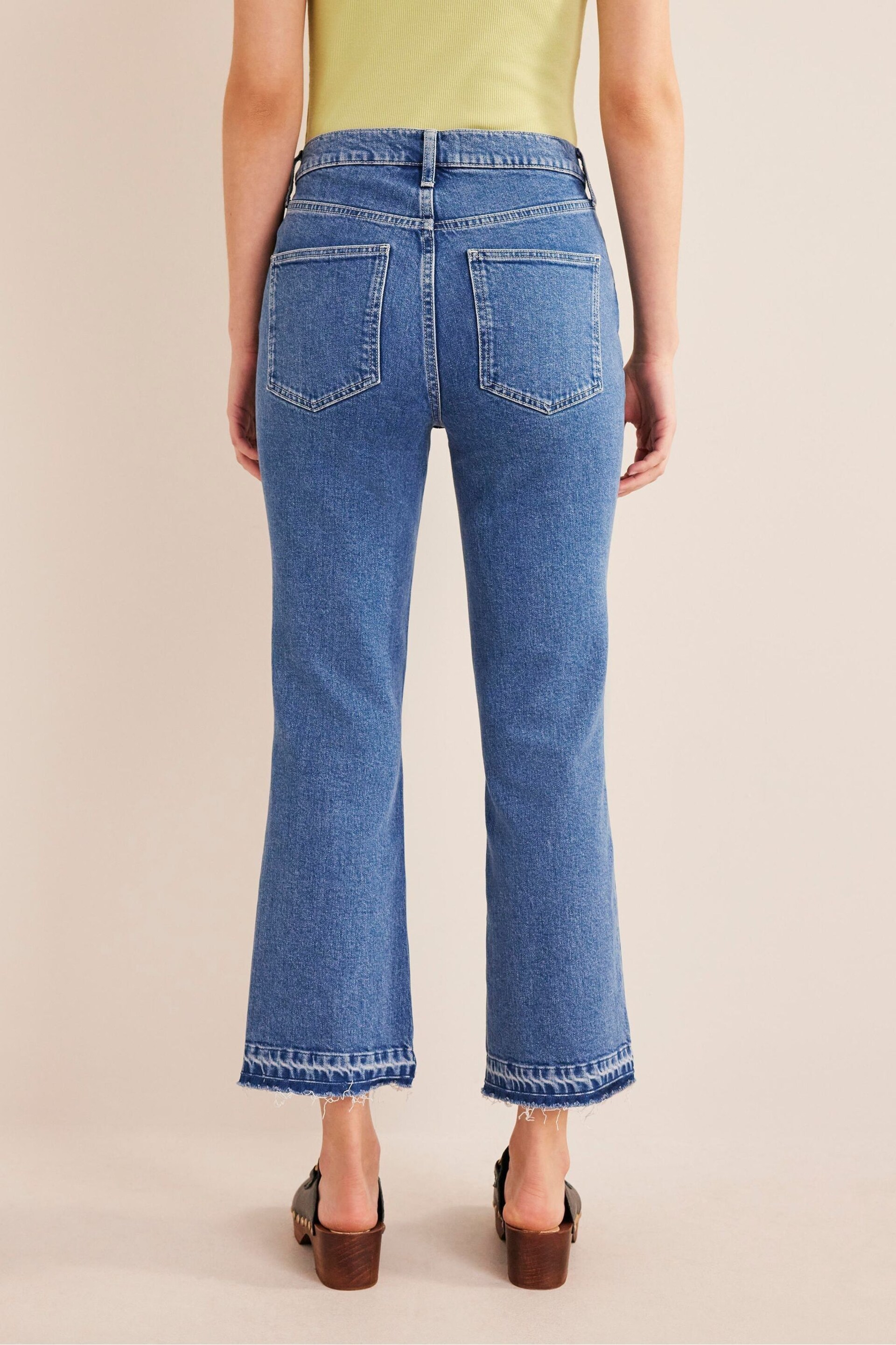 Boden Blue Baby Mid Rise Kick Jeans - Image 2 of 6