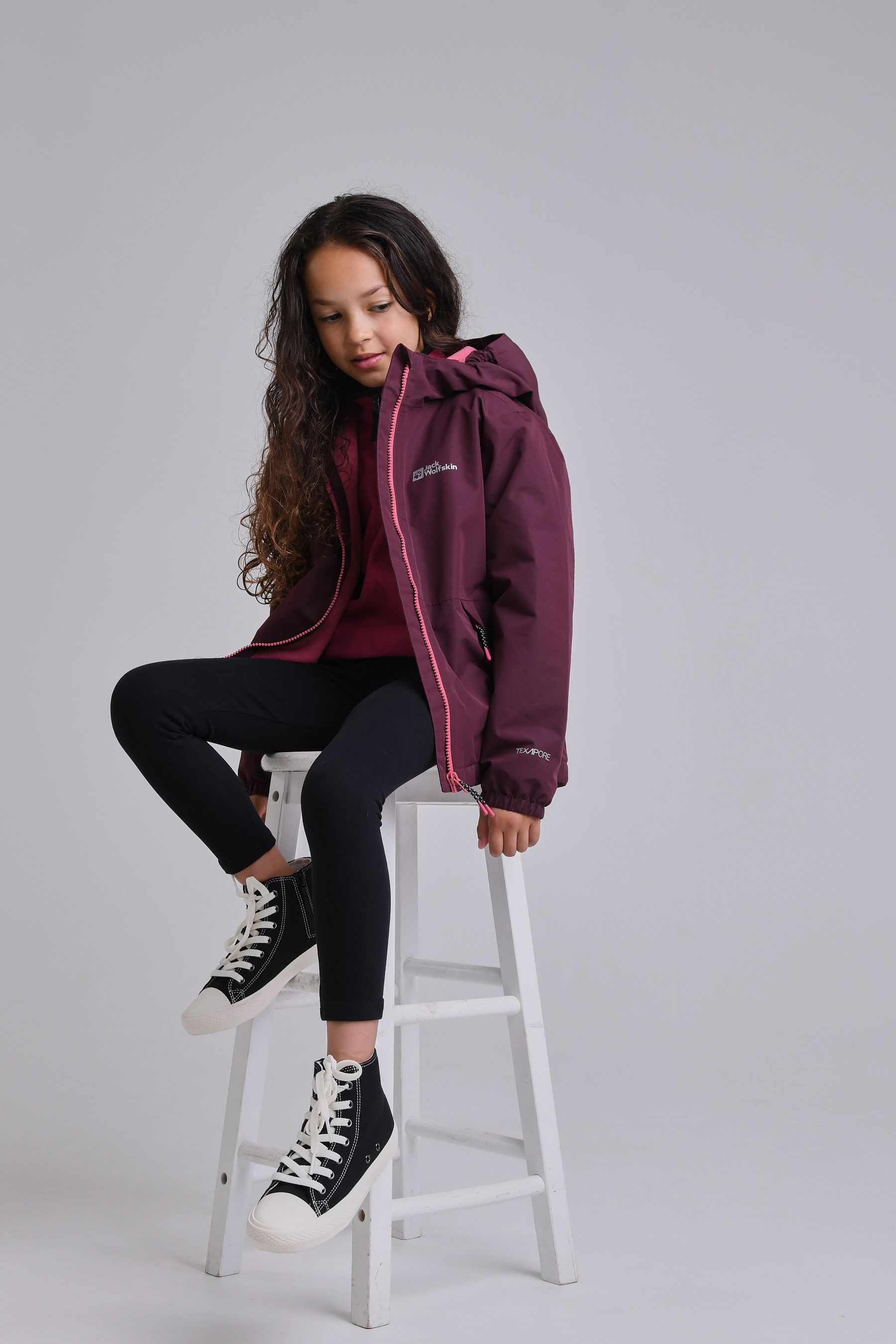 Buy Jack Wolfskin Childrens Purple Snowy Days Jacket from Next Luxembourg