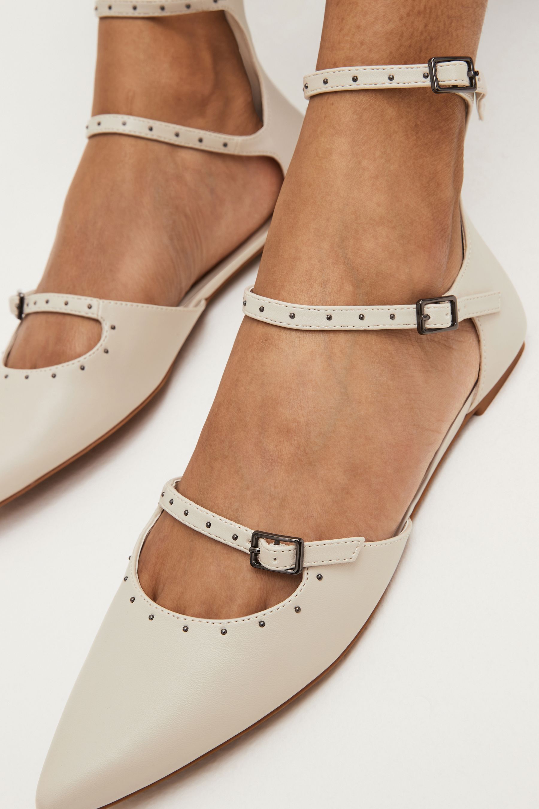 Next white flat shoes store