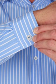 Raging Bull Blue Classic Long Sleeve Stripe Shirt - Image 4 of 8