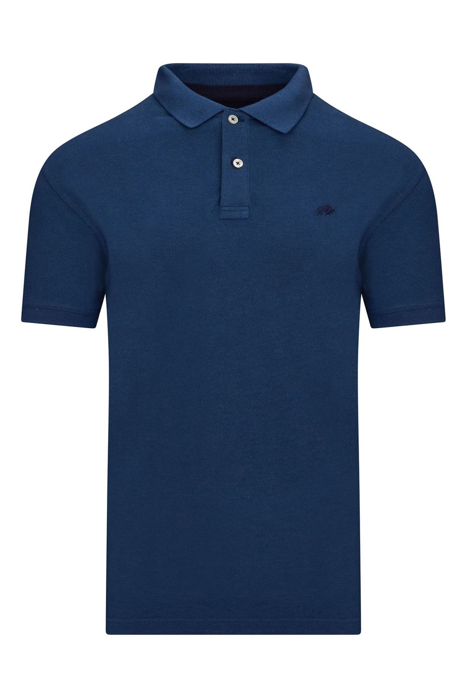 Raging Bull Blue Classic Organic Polo - Image 6 of 7