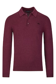 Raging Bull Long Sleeve Knitted Polo - Image 5 of 6