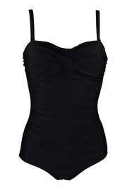 Pour Moi Black Santa Monica Removable Straps Tummy Control Swimsuit - Image 3 of 3