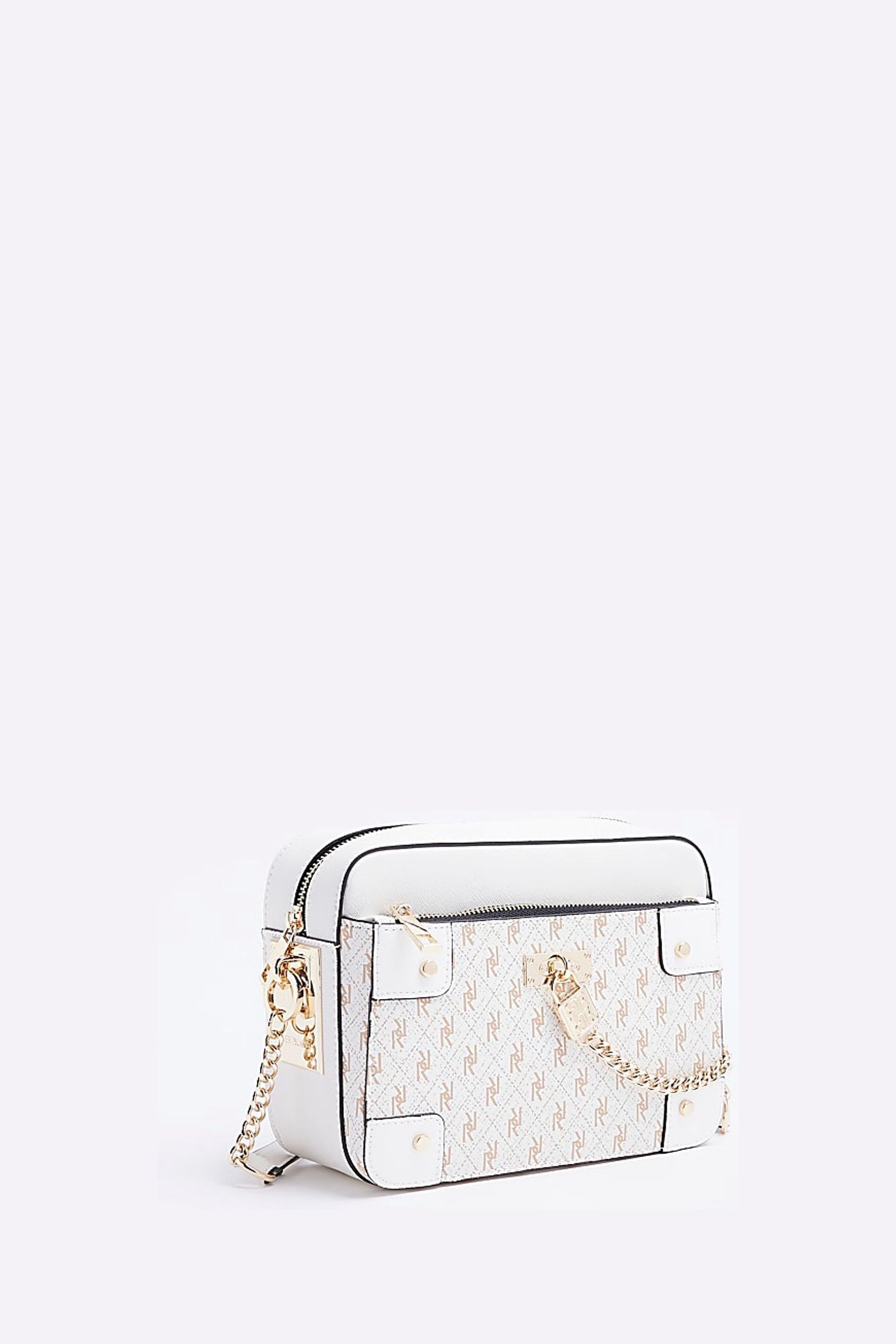 River island white bag shop