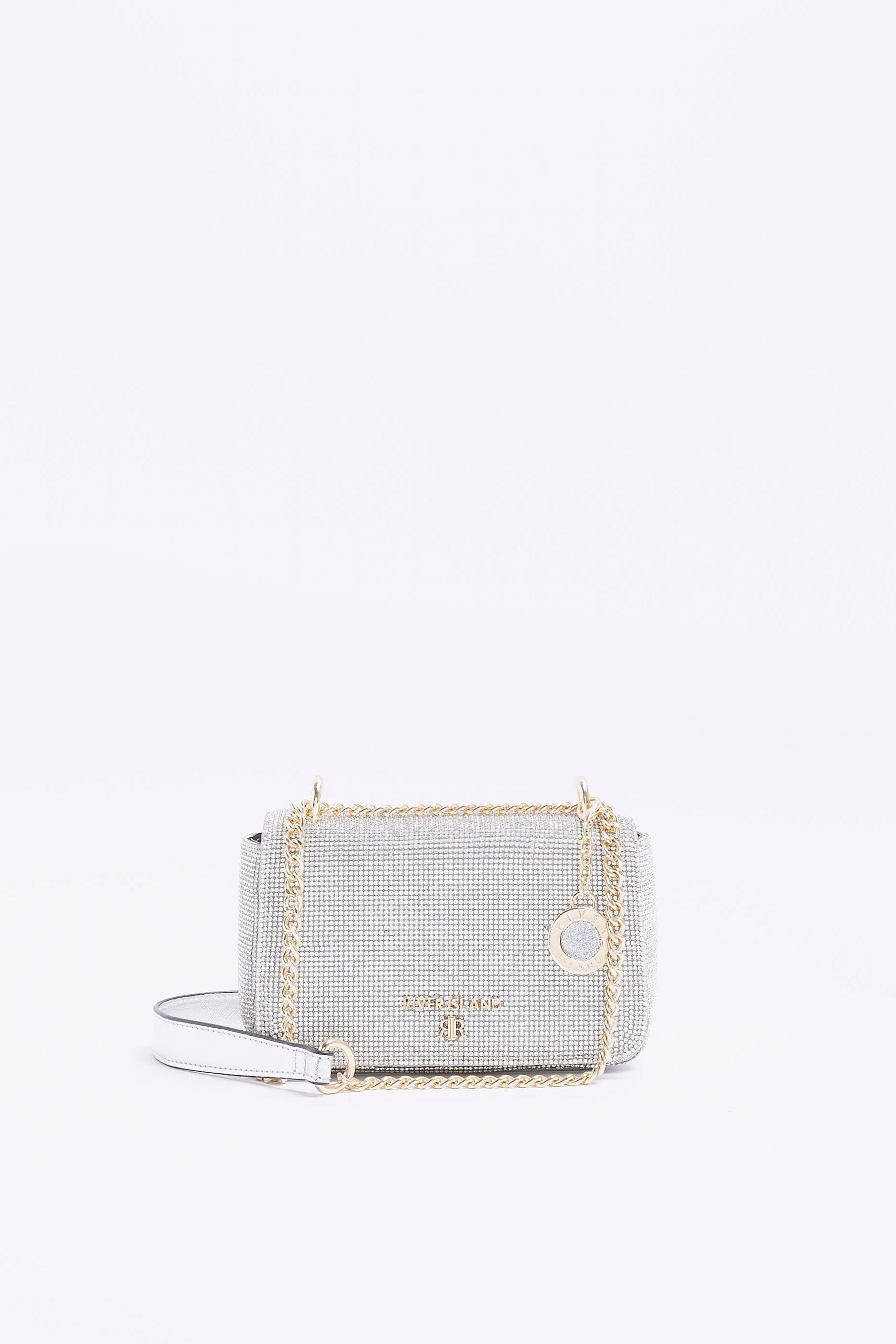 River island diamante bag top