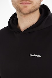 Calvin Klein Black Micro Logo Hoodie - Image 3 of 6