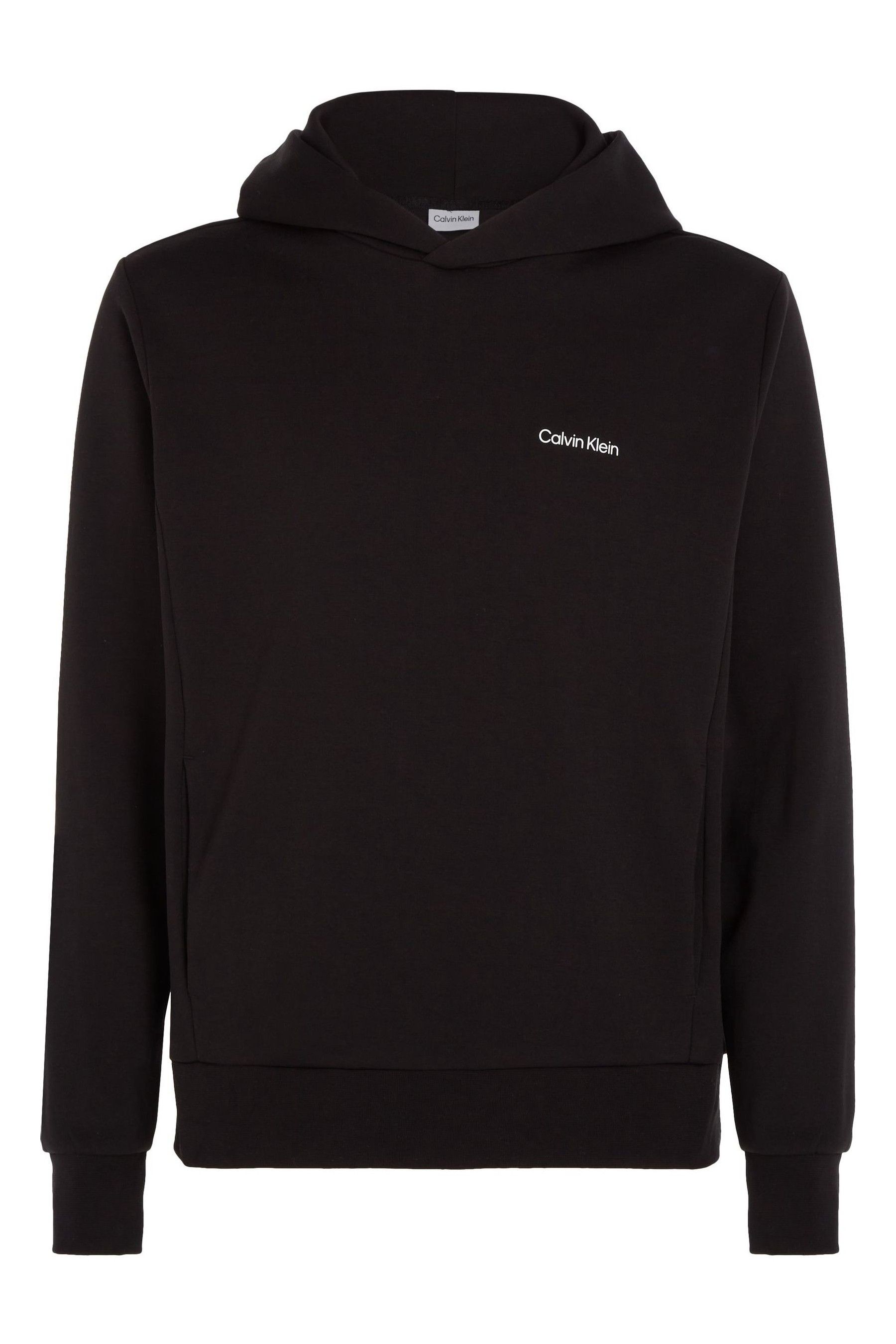Calvin klein black logo hoodie discount