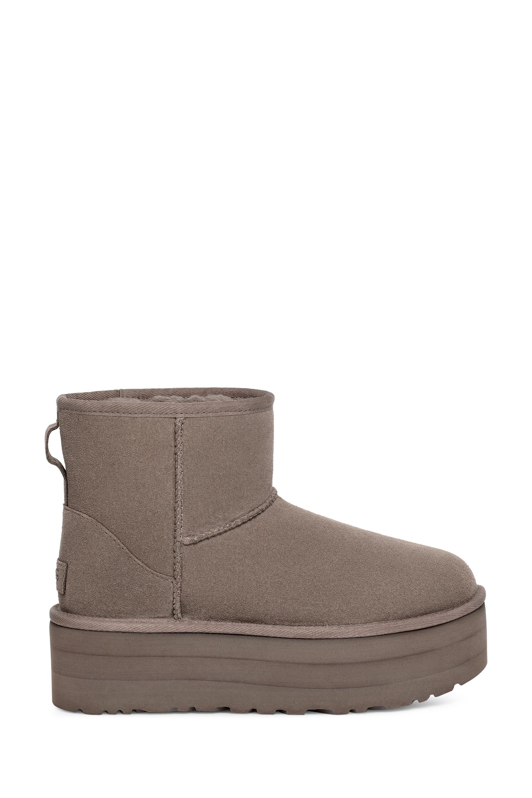 Buy UGG Grey Classic Mini Platform Boots from the Next UK online shop