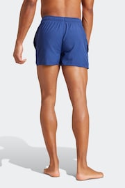 adidas Blue Essentials Logo Clx Shorts - Image 3 of 7