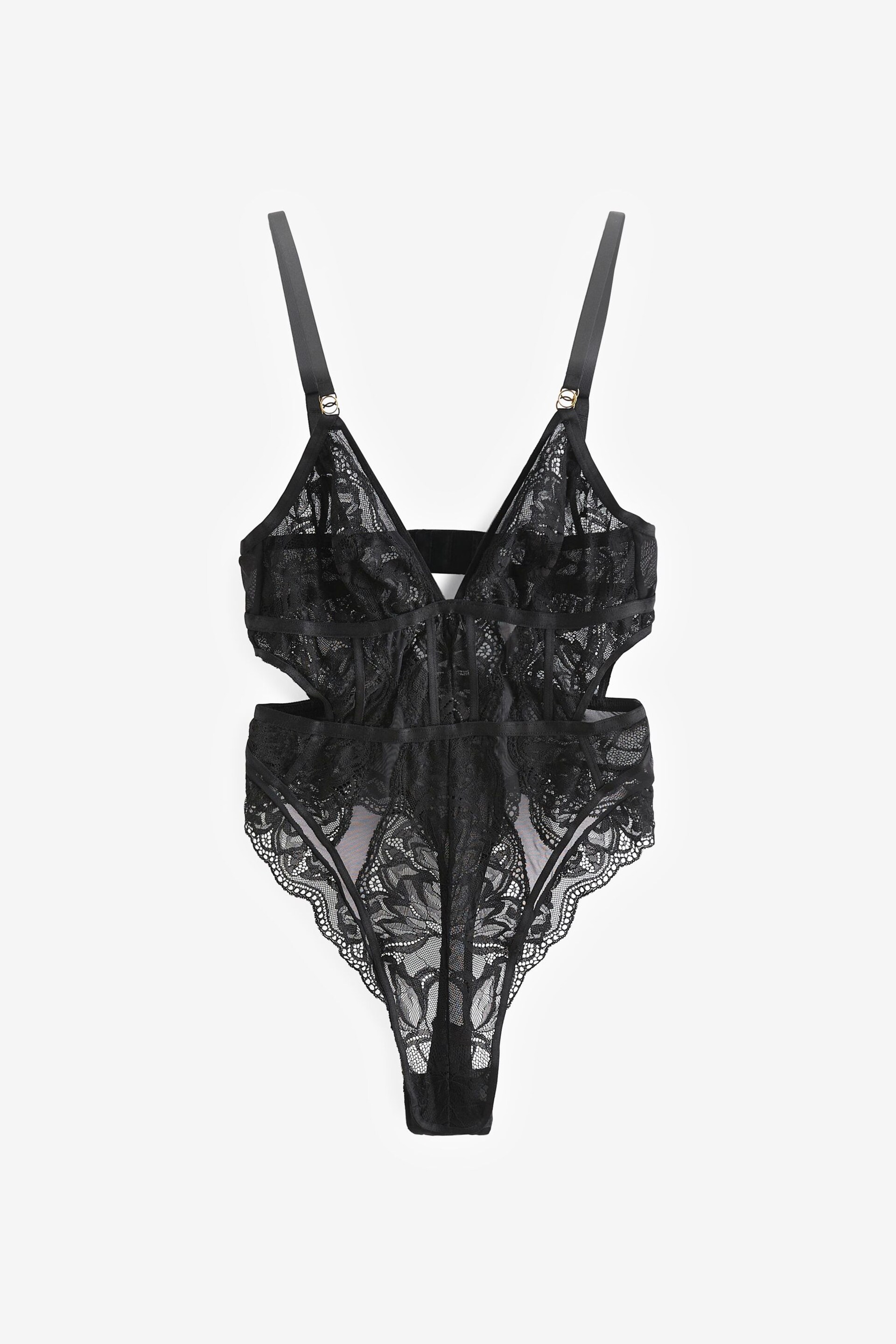 Black Non Padded All Over Lace Body - Image 9 of 10