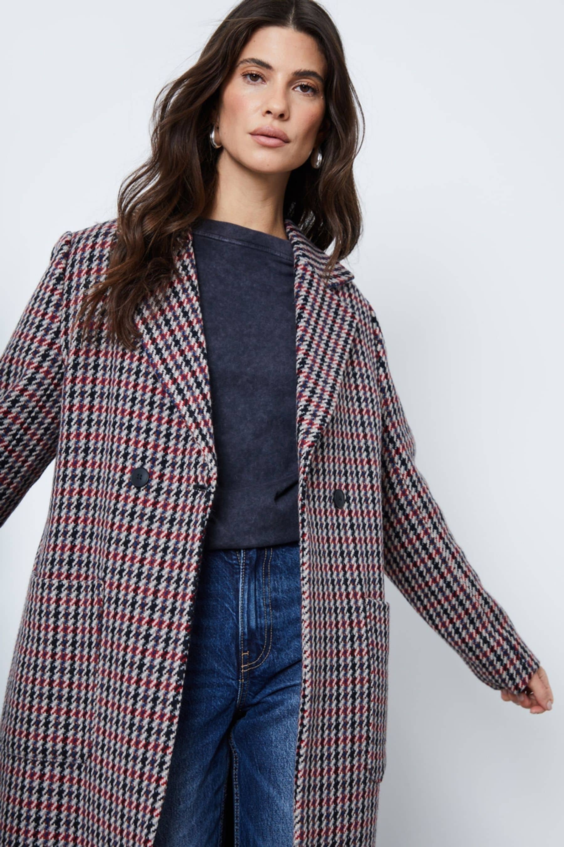 Buy Another Sunday Formal Coat In Heritage Check Wool Blend In Brown from Next Luxembourg