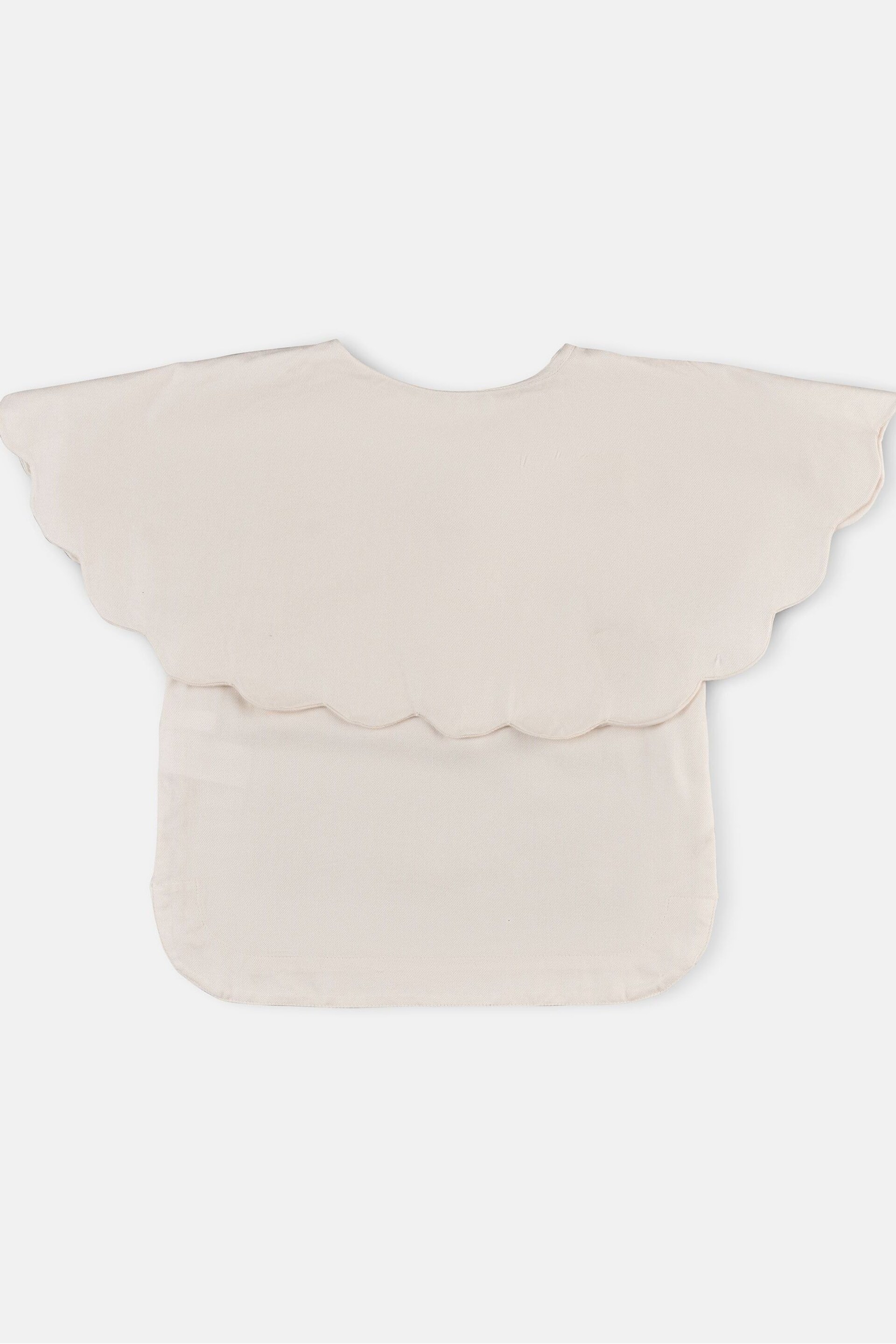 Angel & Rocket Cream Margaux Cape Collar Woven Top - Image 9 of 10