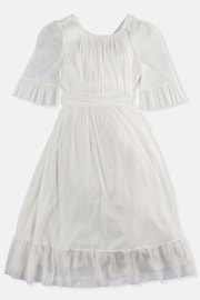 Angel & Rocket White Dot Mesh Boho Elise Maxi Dress - Image 3 of 5