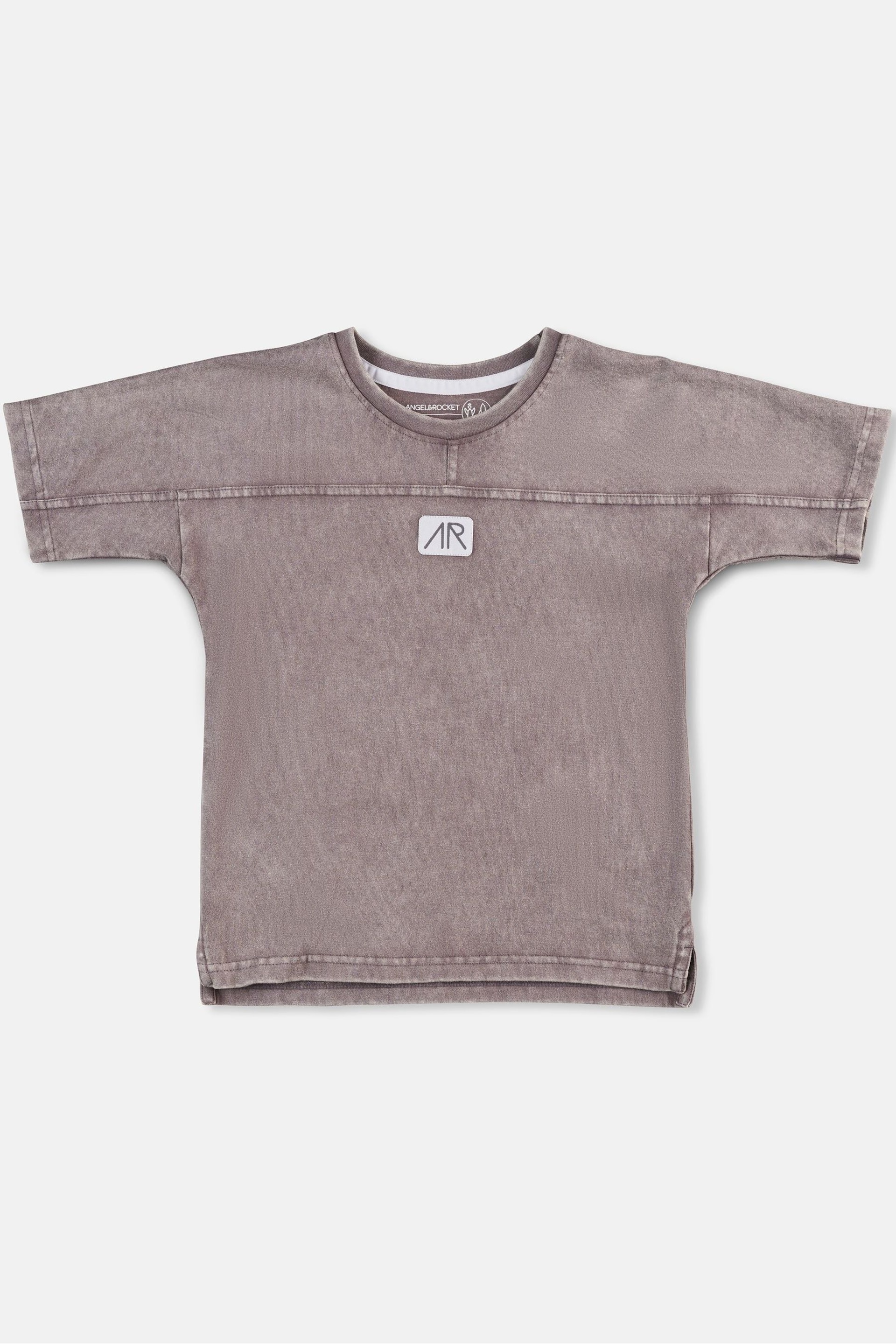 Angel & Rocket Grey Evan Acid Wash T-Shirt - Image 3 of 5