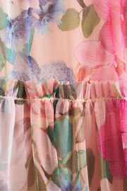 Angel & Rocket Pink/Yellow Floral Eleanor Print Mesh Dress - Image 5 of 5