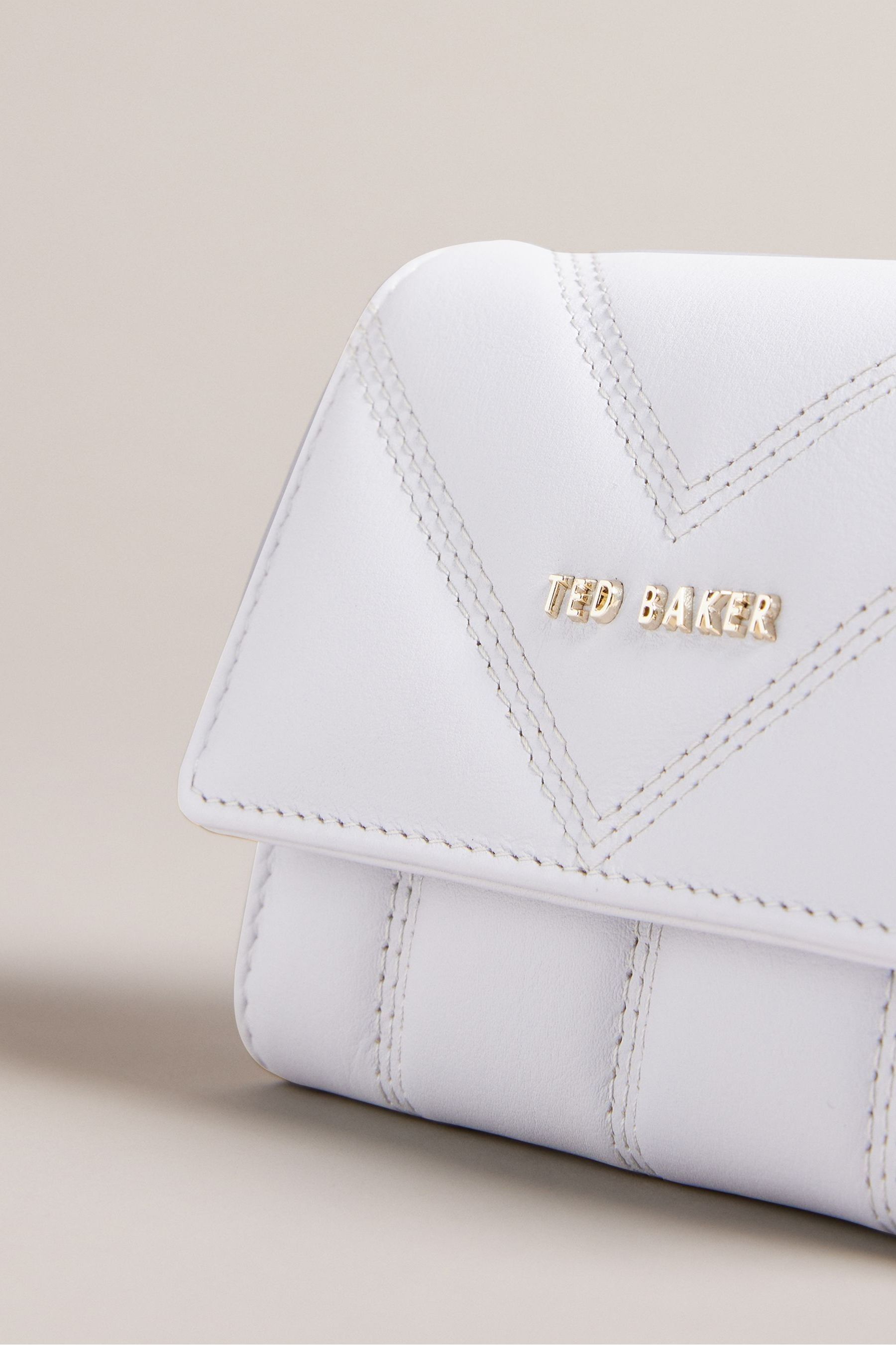 Buy Ted Baker Small Ayvill Quilted Puffer White Matinee Purse from Next Latvia