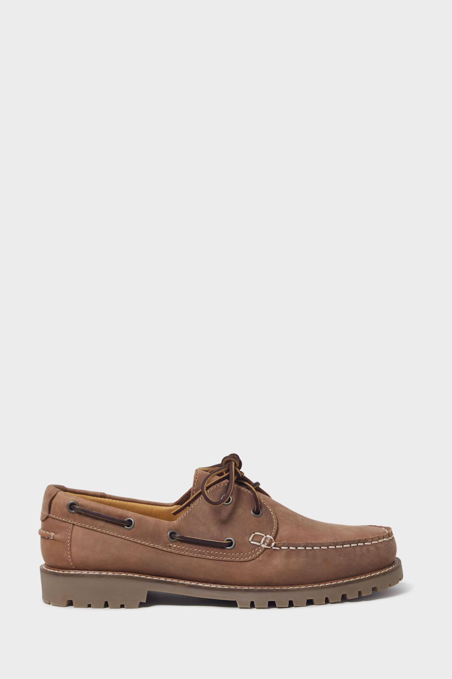Crew Clothing Leo Leather Chunky Deck Shoes - Image 1 of 4