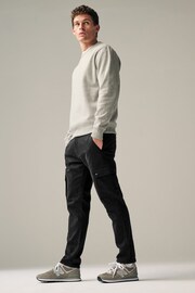Black Motionflex Cargo Trousers - Image 3 of 10