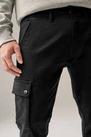 Black Motionflex Cargo Trousers - Image 7 of 10