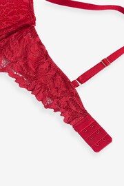 Red Pad Balcony Comfort Lace Bra - Image 8 of 8