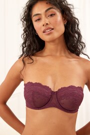 Plum Purple/Green Non Pad Strapless Bras 2 Pack - Image 2 of 14