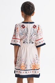 Reiss Ivory Ania Senior Floral Printed Dress - Image 5 of 7