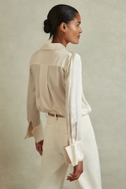 Reiss Ivory Hailey Silk Shirt - Image 3 of 8