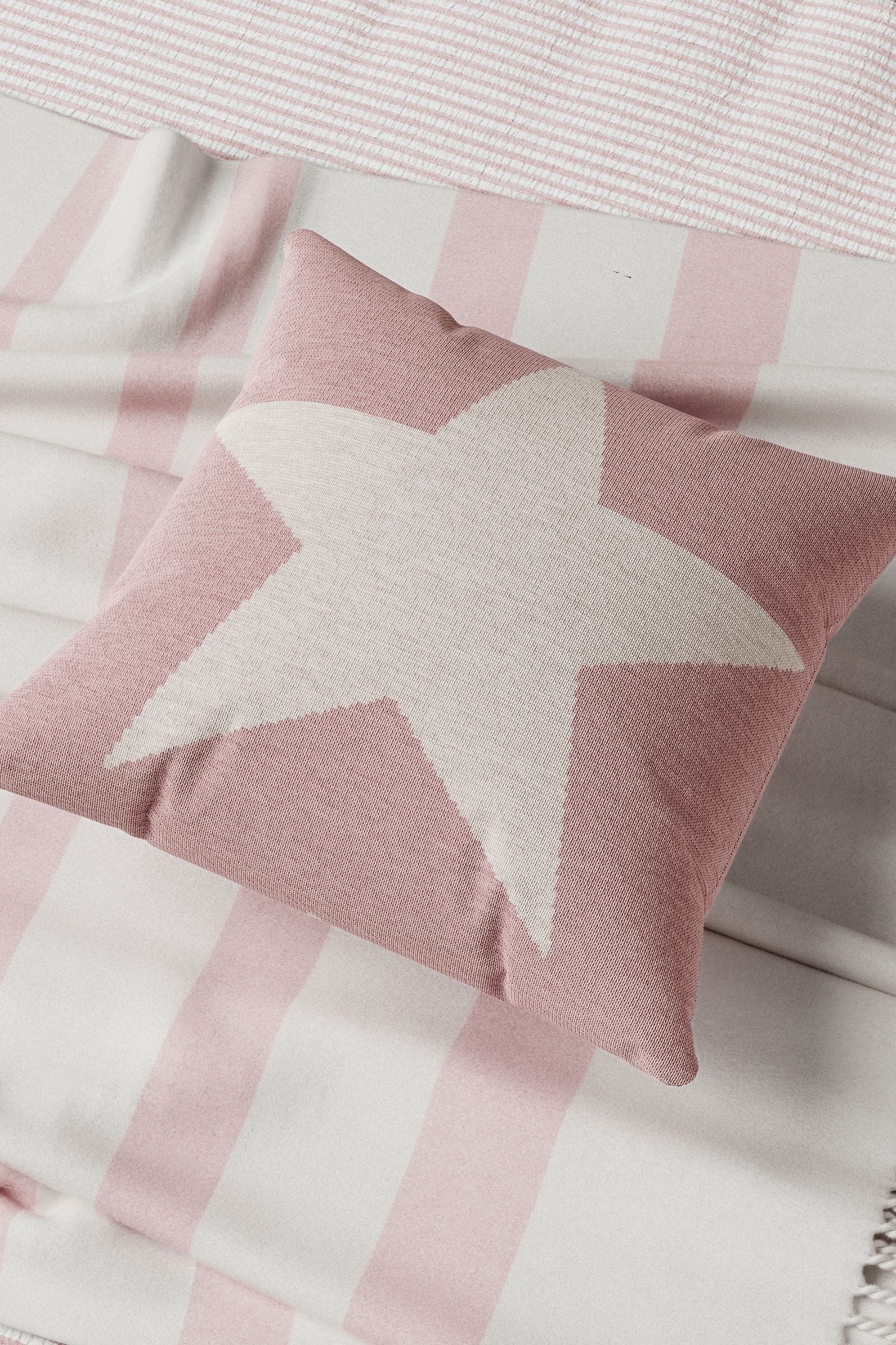 Buy Helena Springfield Pink Star Cushion from the Next UK online shop